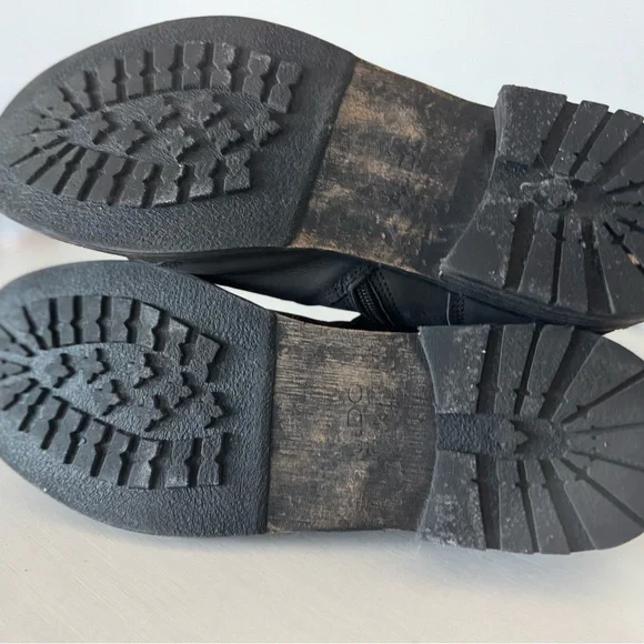 ALDO -Men's Black Leather Ankle Boots - Picture 5 of 6